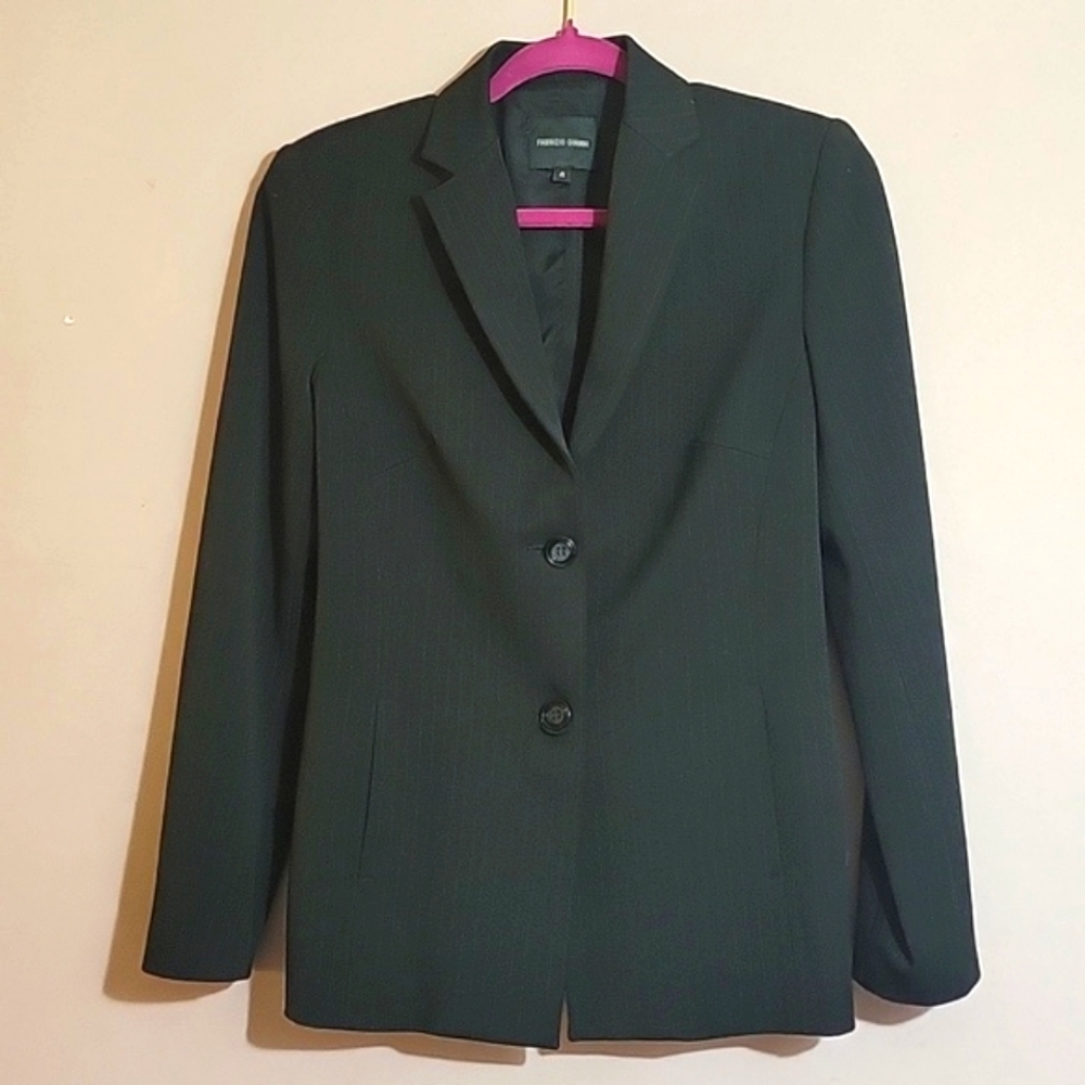 Fabrizio Gianni Woman's Pinstripe Suit Jacket, Size: 4